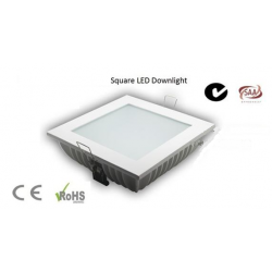 Downlight Cuadraro LED Samsung 25W, Corte 145x145mm. para Techos Lamas